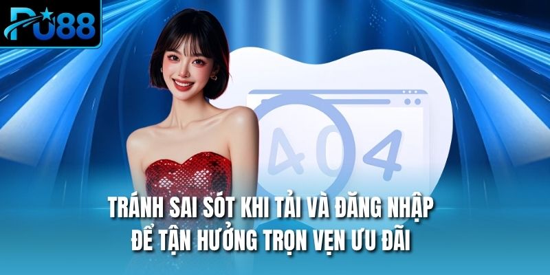 Tránh sai sót khi tải và đăng nhập để tận hưởng trọn vẹn ưu đãi
